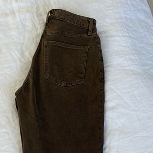 Abercrombie & Fitch Curve Love ‘The 90’s Relaxed Jean High Rise’ in brown